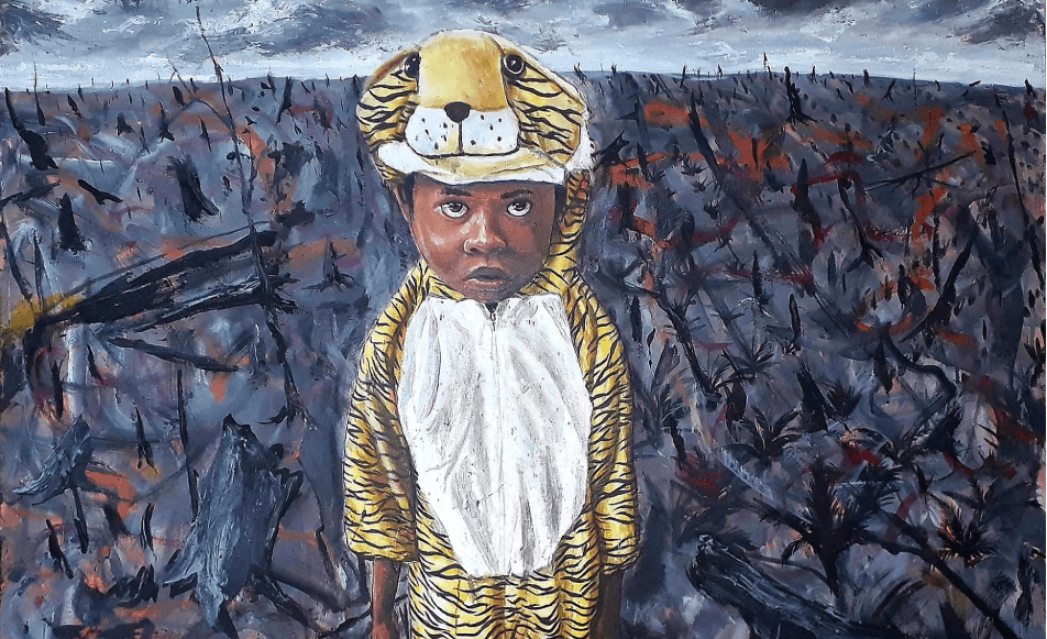 Shaq Koyok: ‘Legacy’, Acrylic on canvas, 92 x 92cm, 2020. Published with permission from the artist.