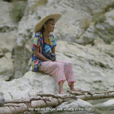 Nanay Nelly, an Indigenous Dumagat woman in a still from the Lunod documentary. Used with permission from Mads Miraflor.