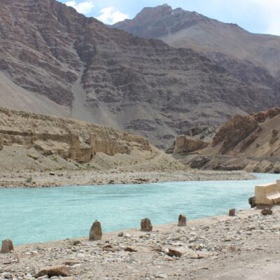 River Zanskar, a major left-bank tributary of the Indus River system, June, 2017. Used with permission: Robert Mizo.